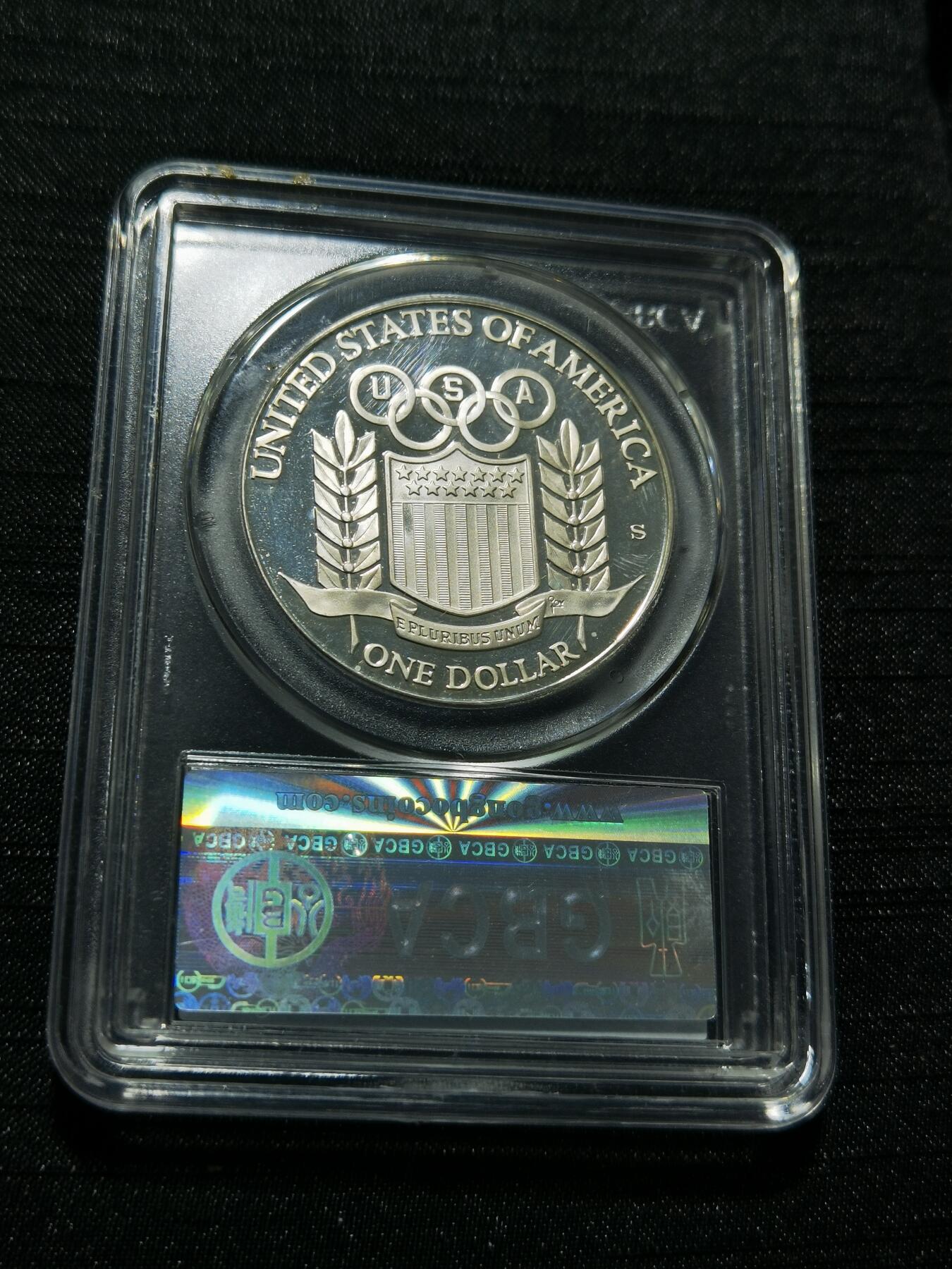 天下钱庄专场欢迎参拍 美国奥运会一美元银币