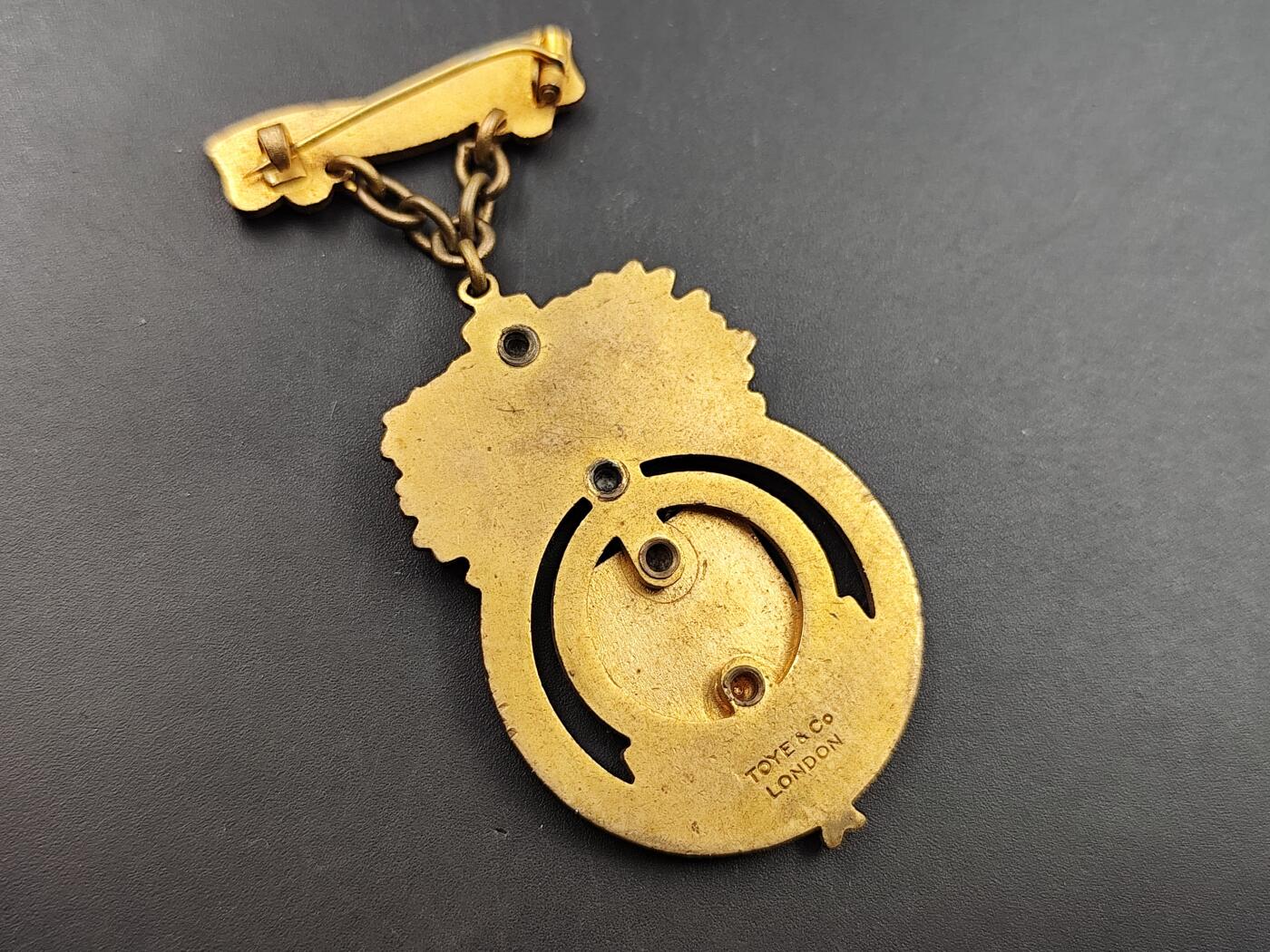 11月10日奖章钱币专场 英国共济会奖章铜制珐琅