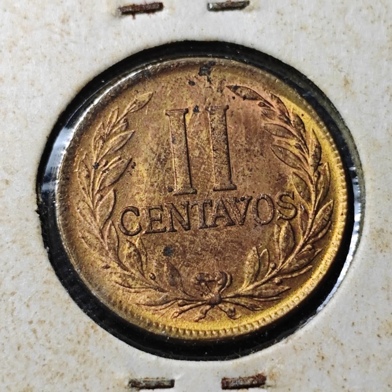 KK钱币收藏小铺  第369场  2月预留时间 周末发货  1965哥伦比亚2分铜币