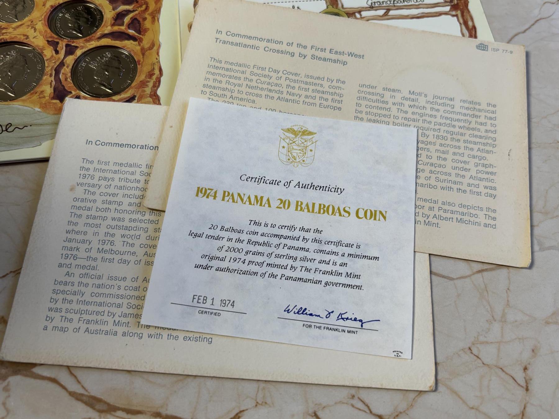 第181期拍卖 澳大利亚1995年S版婴儿6枚纪念币套装加一枚章册装