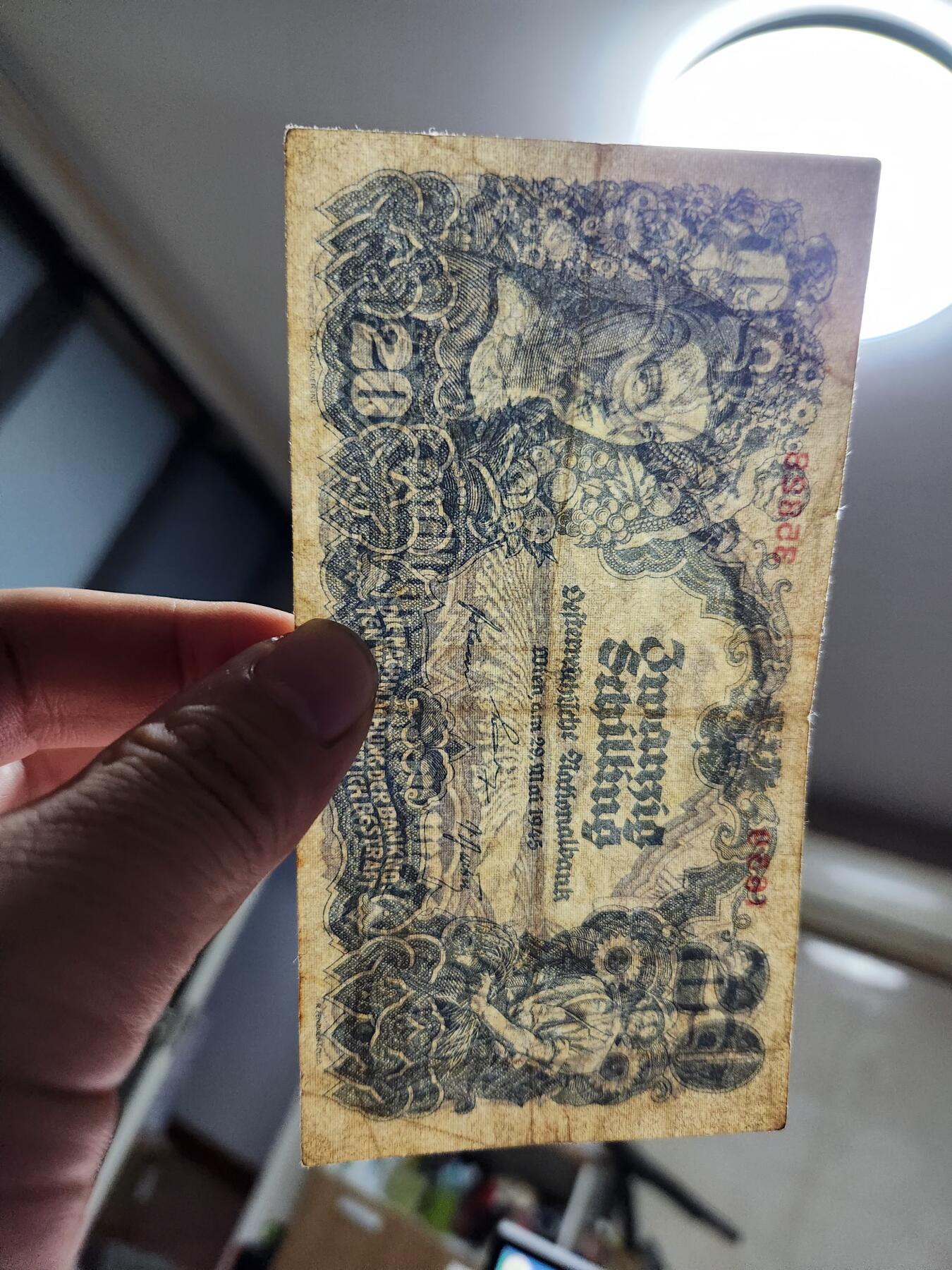 11月14号晚上8点 外国纸币自动截拍第56场 奥地利1945年20先令