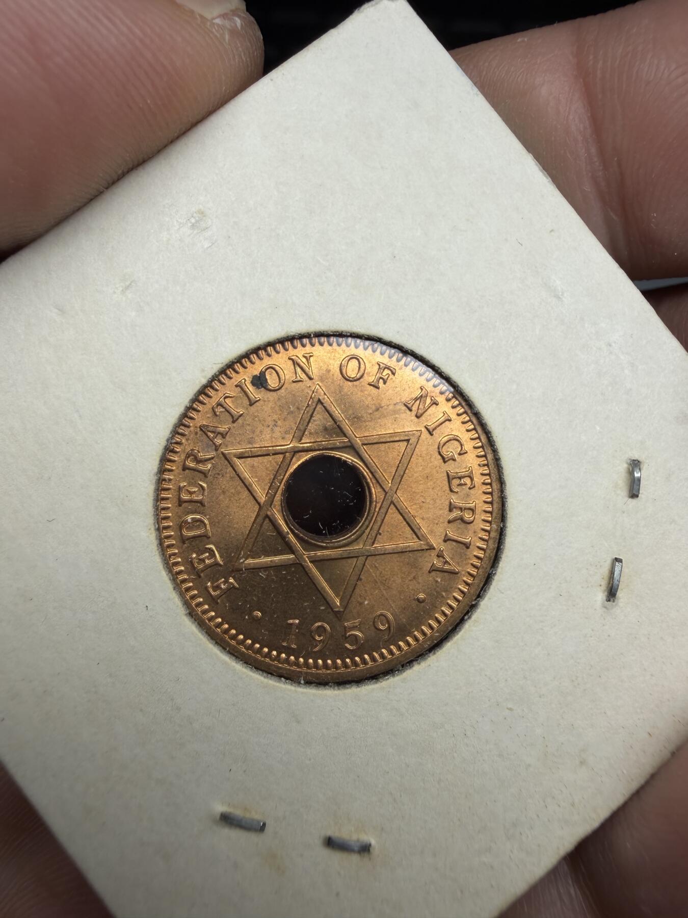 2025年集古藏今外币拍卖第十期-第6场—（总第286拍），可以寄存60天，满160元包邮。 1959年英属尼日利亚1/2便士