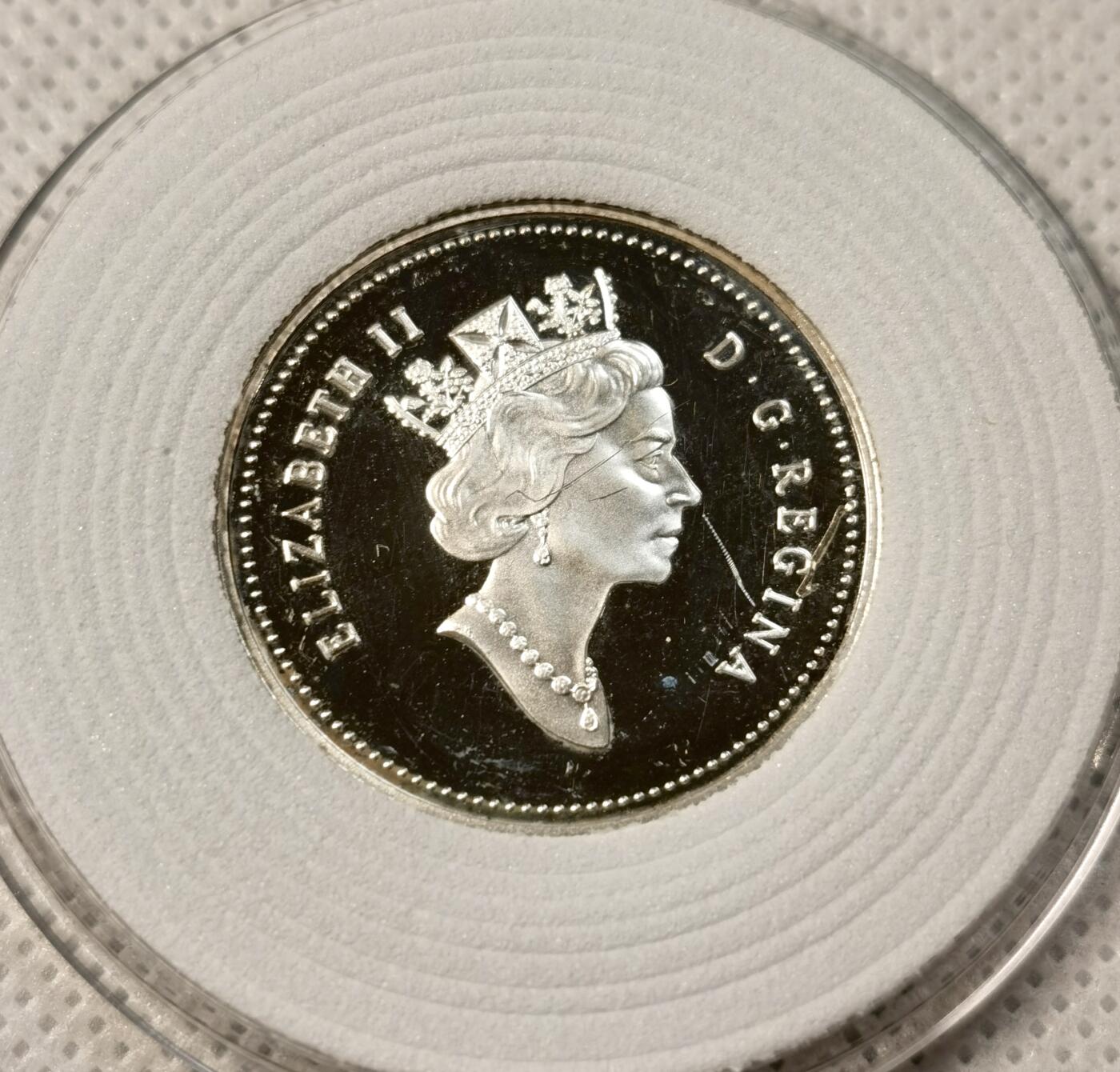 甄臻铺-世界币章拍卖（第39期）送拍享返佣金等优惠多多 加拿大白尾雷鸟 PF 精制 50分银币  1995 27.13mm 2.08mm 9.34g 925Ag