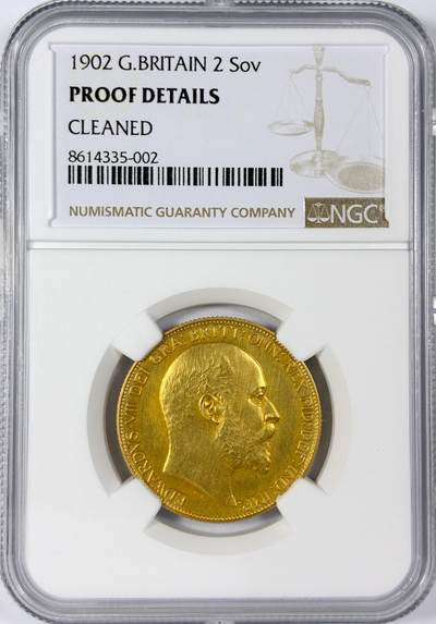 【雨安】【世界币章114期】2025-11-15 周六 19:30 保真 8秒倒数自动落锤 高效拍卖 - [金币] Great Britain 英国 2镑 1902年 爱德华七世 马剑 NGC-PF