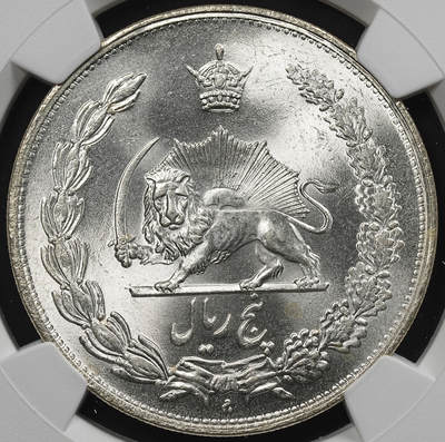修遠堂世界钱币第九十三期 - NGC MS64 SH1311年伊朗5R大银币