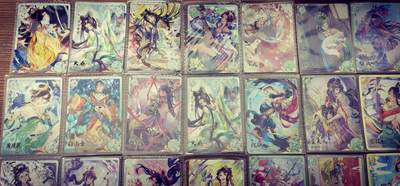 天玑星卡拍第137期《11.13周四截拍》持续收拍收评中 满赠卡需备注 卡游三国，白玉青玉黄玉，卡游三国妹卡精挑，无重复，抽卡机全新（26张）