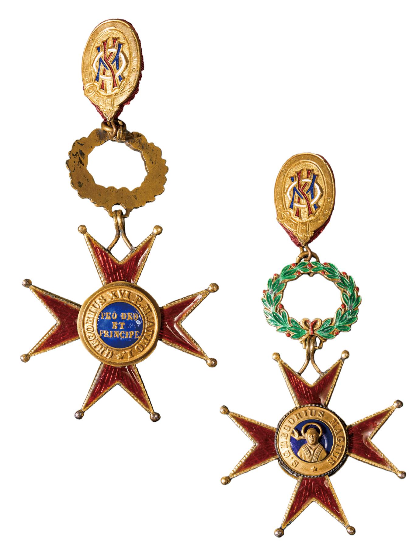 中新泰星2025年秋拍 徽章 纪念章及金银器专场 19世纪早期十字圣格里高利勋章一枚