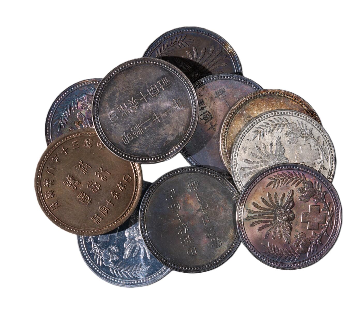 中新泰星2025年秋拍 钱币纪念章专场 民国时期红十字纪念章十枚一组