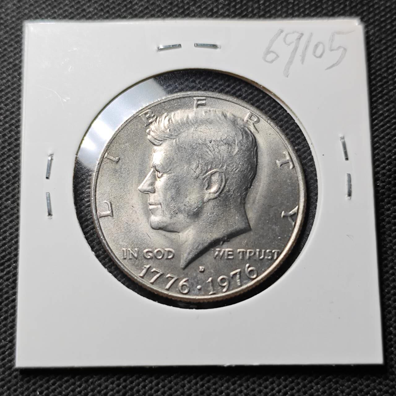 KK钱币收藏小铺  第369场  2月预留时间 周末发货  美国建国200周年纪念币 好品50分