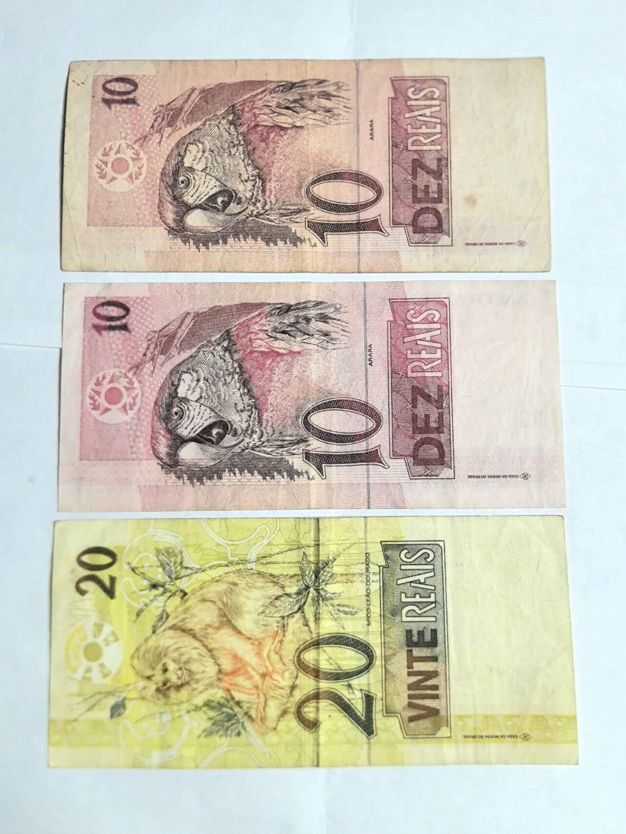 各国外币第99期 品种好部分全新 巴西10和20雷亚尔 3张