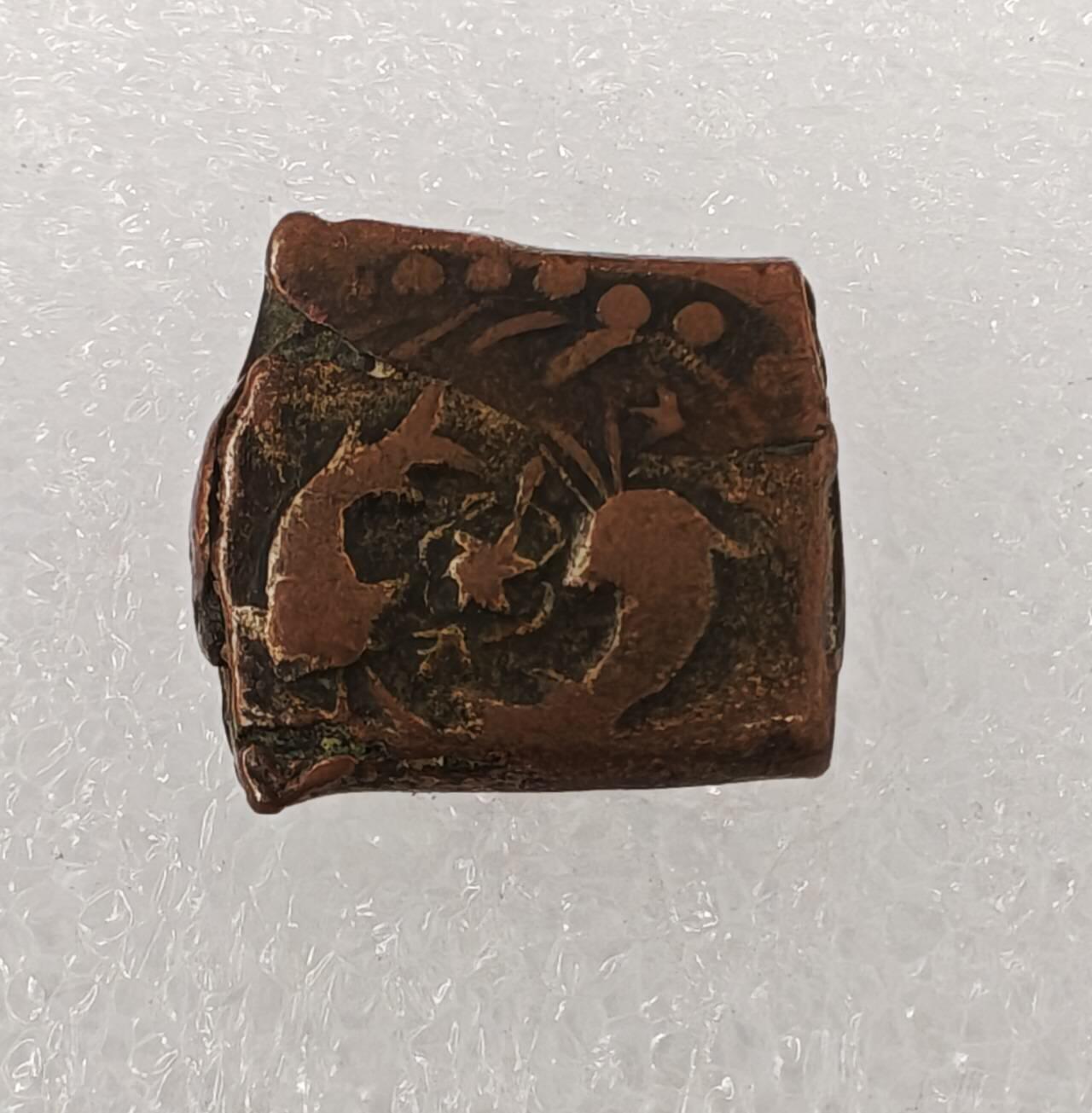 瓶子🏺第216期拍卖会  阿富汗杜兰尼王朝双鱼打制铜币 坎大哈打造 使用罕见的铜片折叠打造工艺 稀少品种 双鱼图案不仅仅对东方文化有影响，曾经对阿富汗区域也有影响