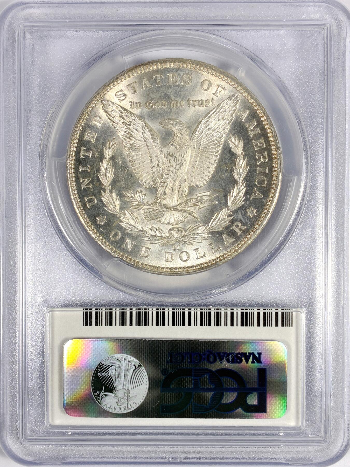 【雨安】【世界币章114期】2025-11-15 周六 19:30 保真 8秒倒数自动落锤 高效拍卖 [评级美洲] USA 美国 1美元 摩根 1884年CC PCGS-MS64