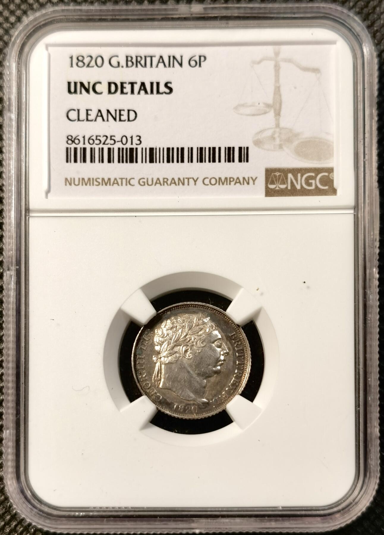 甄臻铺-世界币章拍卖（第39期）送拍享返佣金等优惠多多 NGC-MS63 1887年英国维多利亚高冠6便士 盾徽版 状态非常好