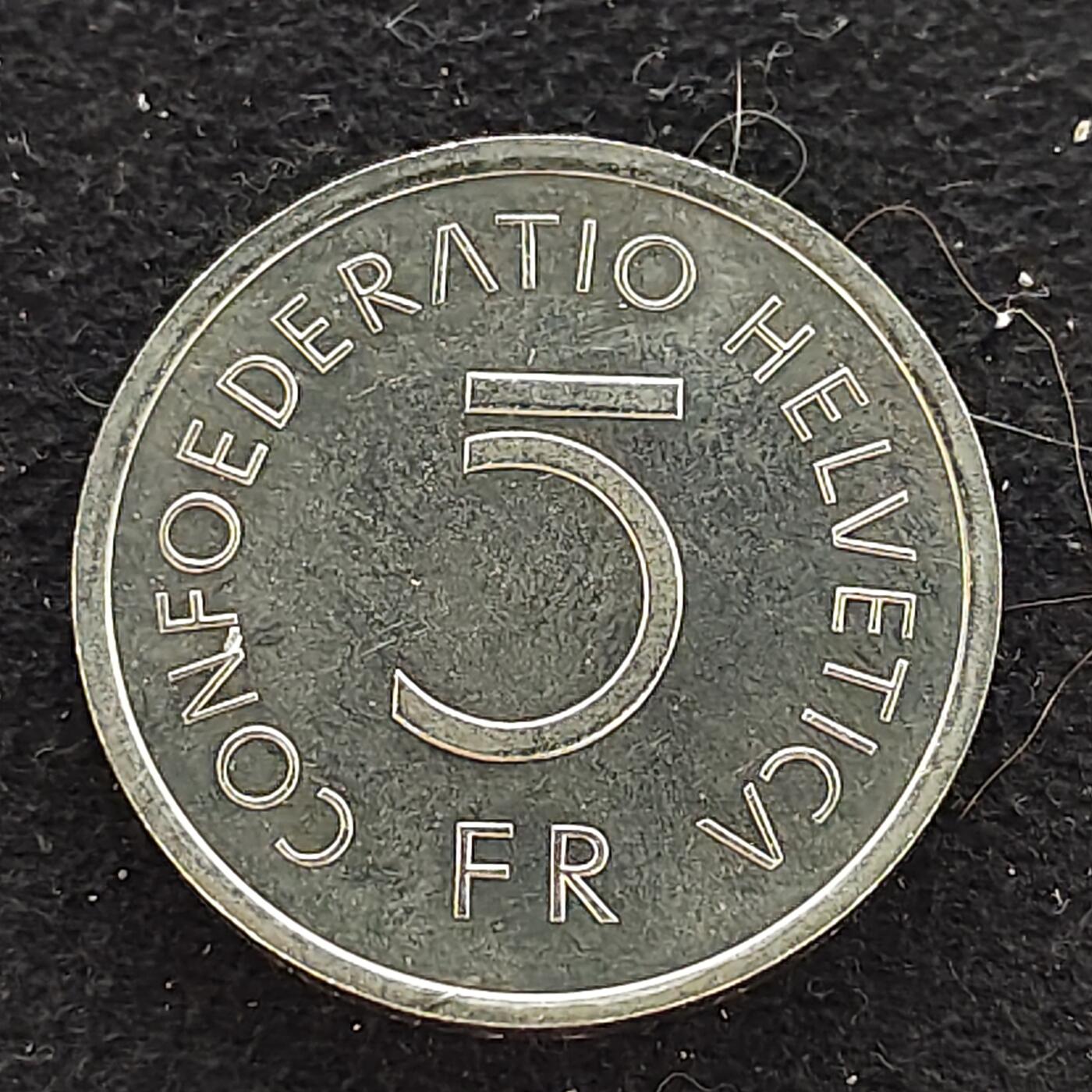 【全场包邮】纯粹捡漏拍476场（免费代拍第13场）调整中 瑞士1976年5法郎勃艮第穆尔滕战役500周年纪念币