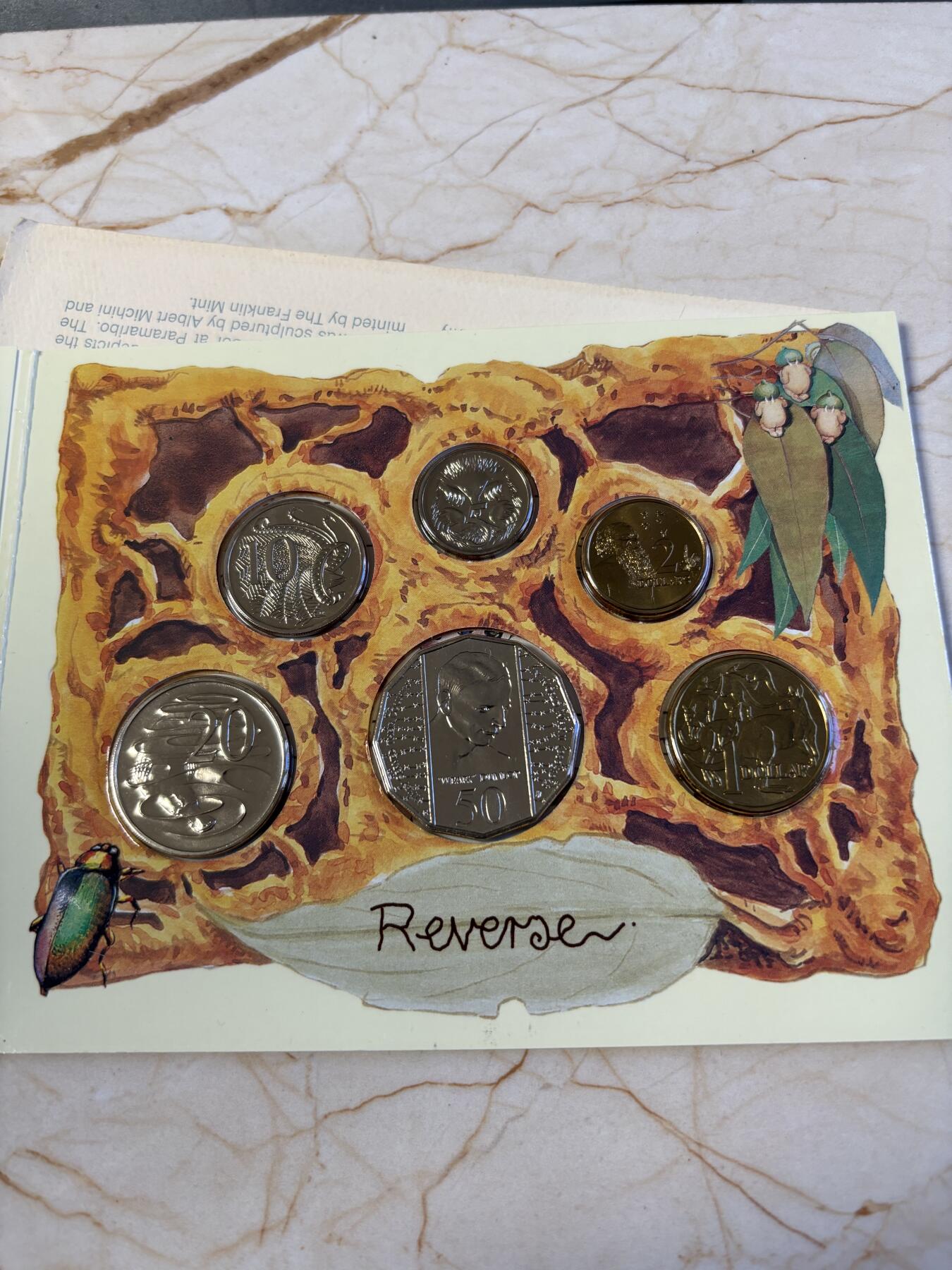 第181期拍卖 澳大利亚1995年S版婴儿6枚纪念币套装加一枚章册装