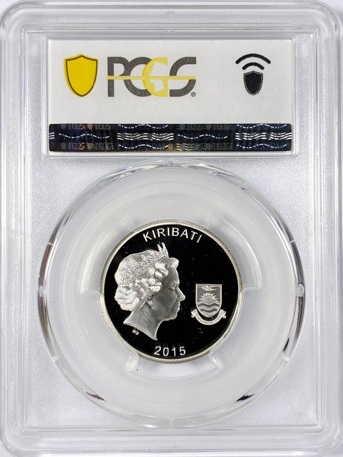 【雨安】【世界币章114期】2025-11-15 周六 19:30 保真 8秒倒数自动落锤 高效拍卖 [评级现代] Kiribati 基里巴斯 10元 2015年 加里波利半岛登录 PCGS-PR70DCAM