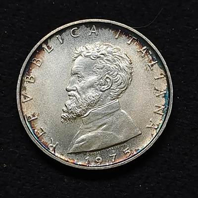 【全场包邮】纯粹捡漏拍477场（免费代拍第14场）调整中 - 意大利1975年500里拉米开朗基罗诞生500周年纪念银币