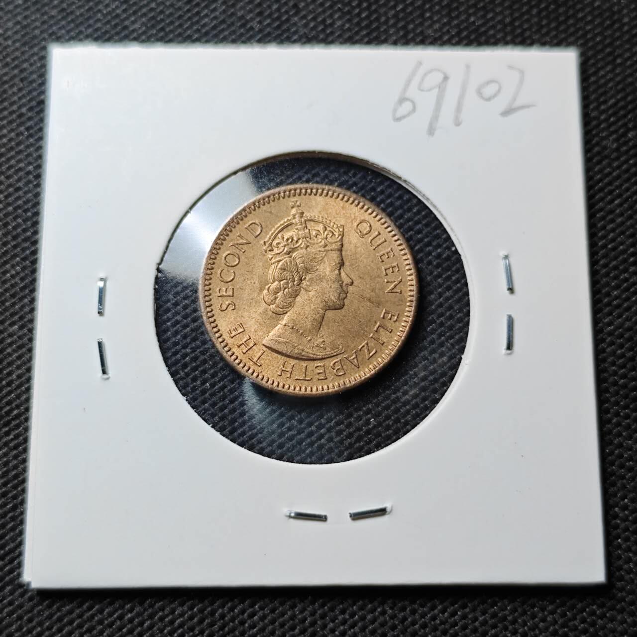 KK钱币收藏小铺  第369场  2月预留时间 周末发货  1955塞浦路斯3米尔铜币 好品