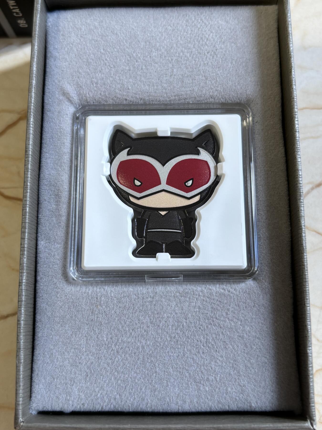 第181期拍卖 纽埃2021年Chibi系列猫女1盎司卡通纪念彩色银币，999银，发行2000枚