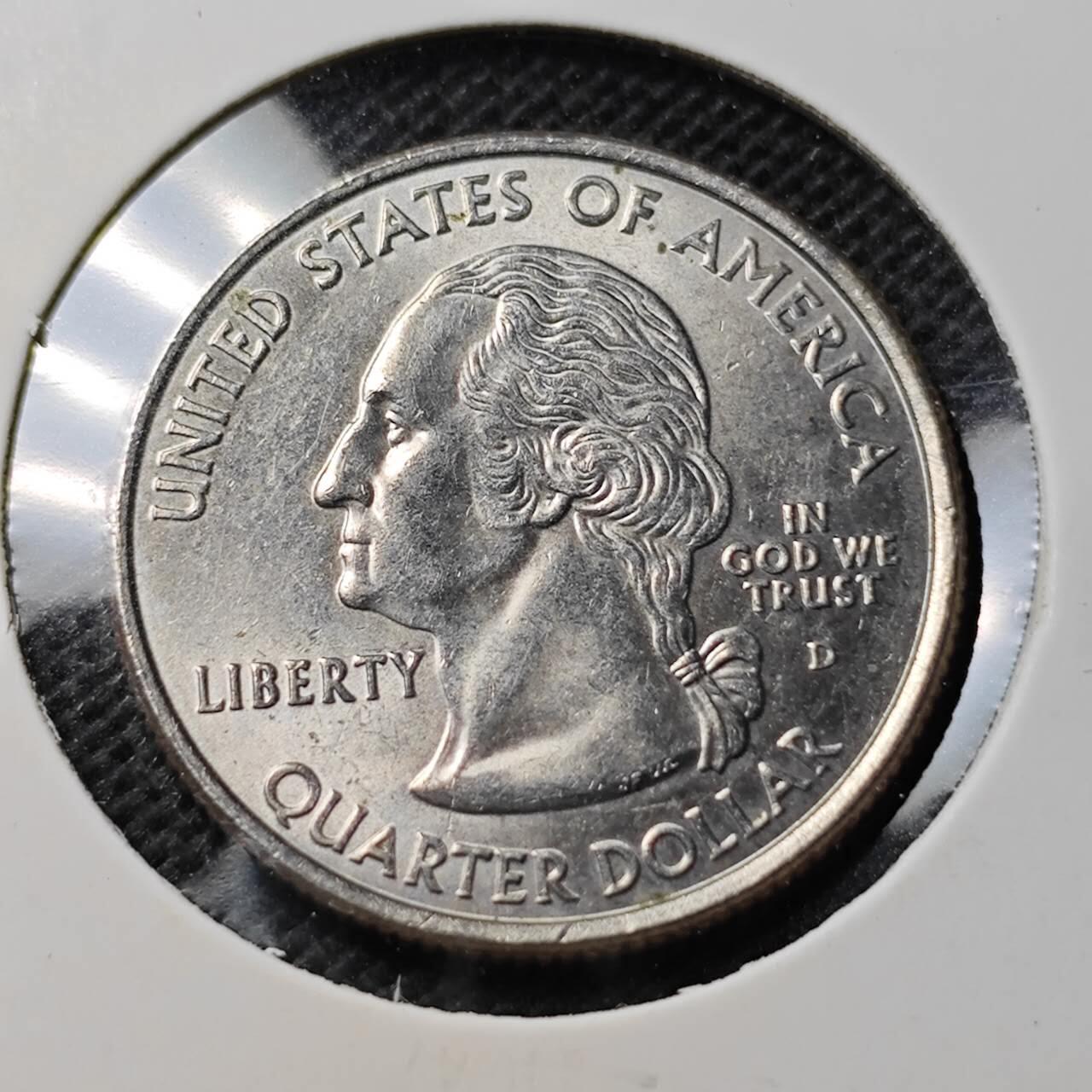 KK钱币收藏小铺  第369场  2月预留时间 周末发货  美分25分纪念币 好品