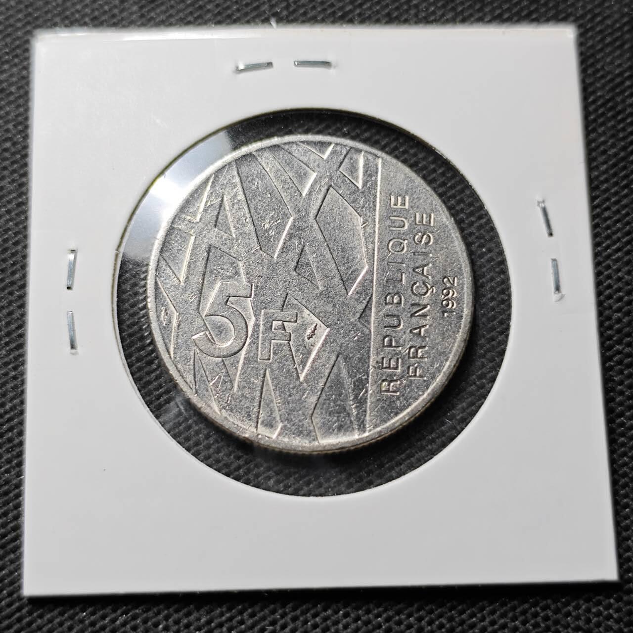 KK钱币收藏小铺  第369场  2月预留时间 周末发货  法国5法郎纪念币