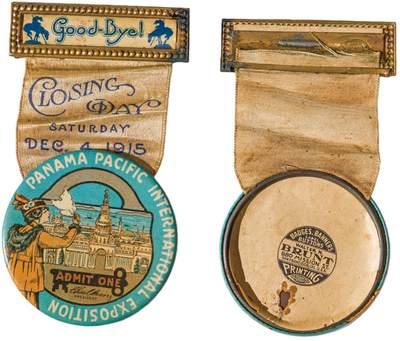 中新泰星2025年秋拍 徽章 纪念章及金银器专场 - 19世纪巴拿马万国博览会纪念胸章一枚