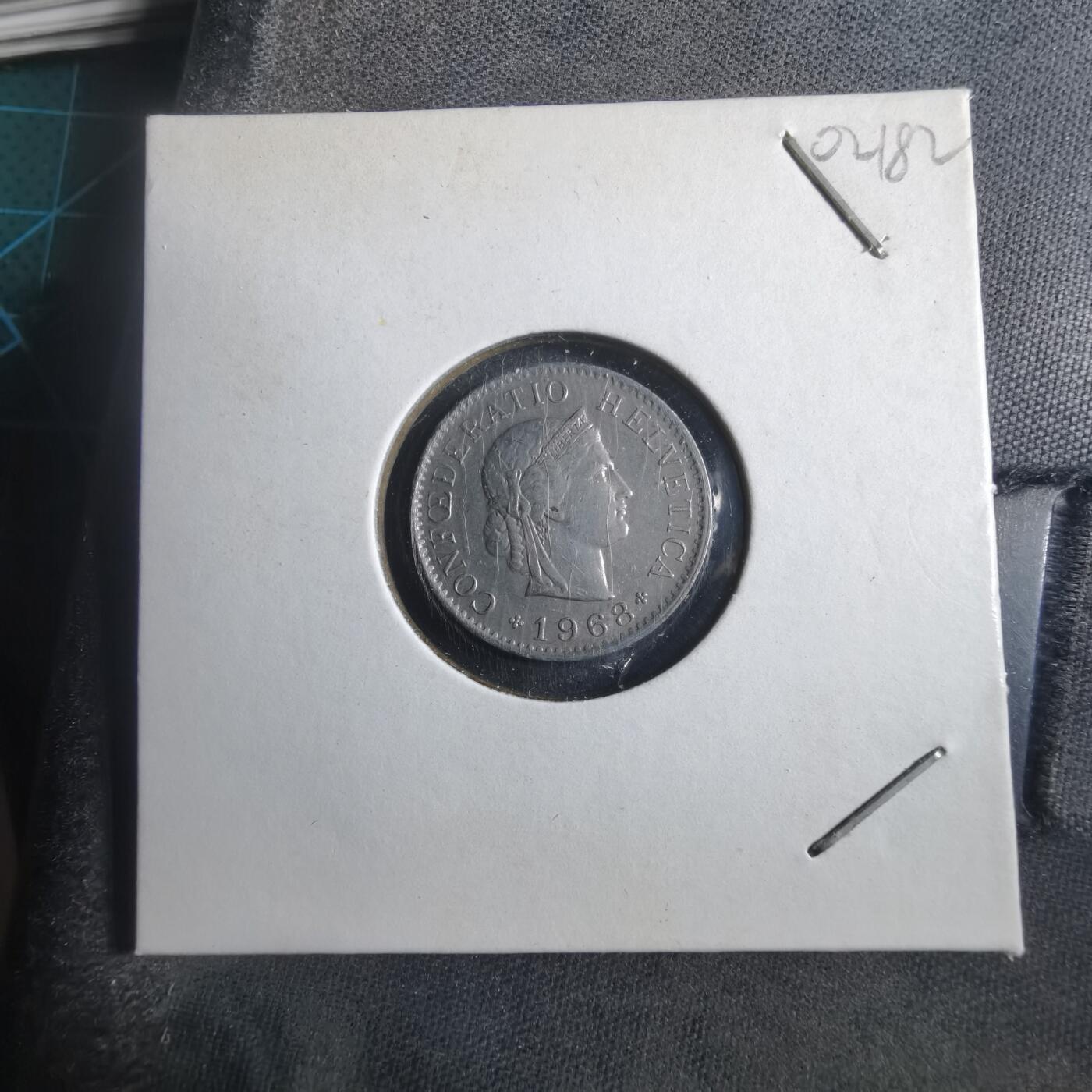 沼泽如烟--第902场 瑞士1968年五分