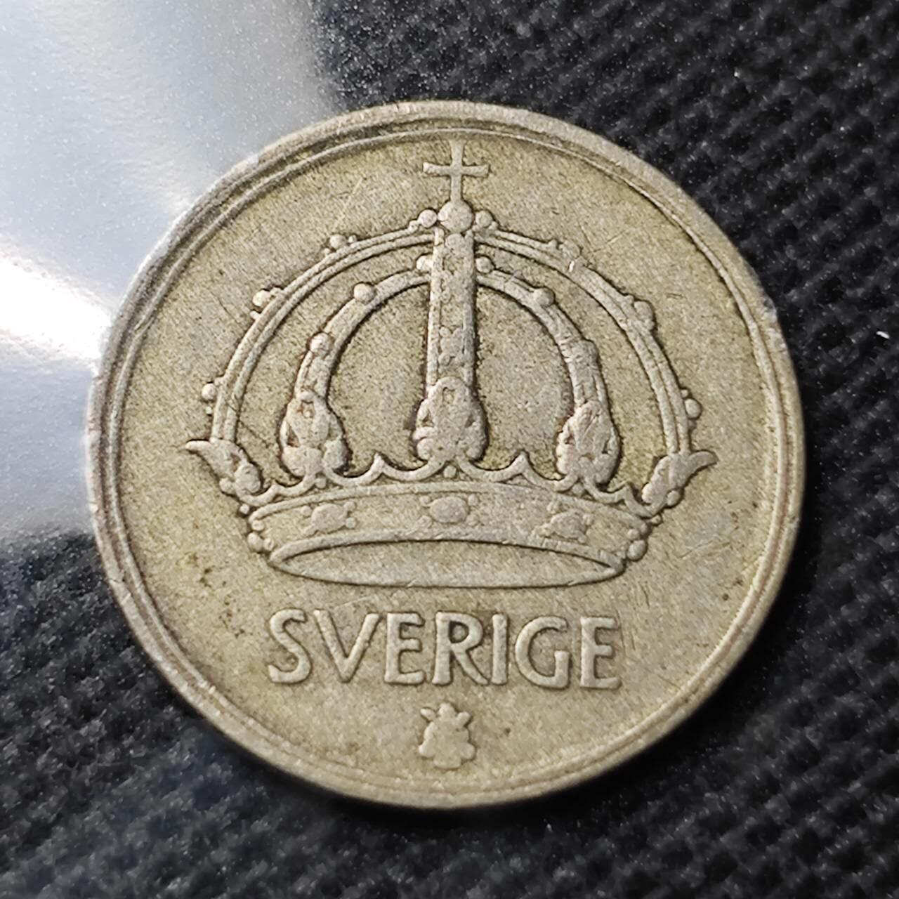 KK钱币收藏小铺  第369场  2月预留时间 周末发货  1947瑞典10欧尔银币