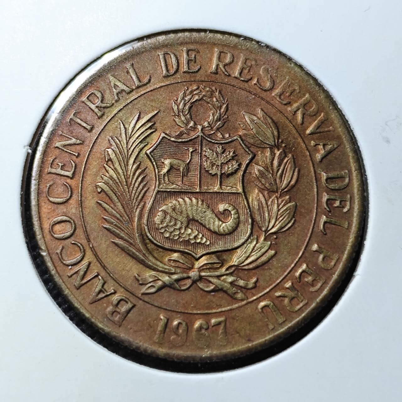 KK钱币收藏小铺  第369场  2月预留时间 周末发货  秘鲁1索尔铜币