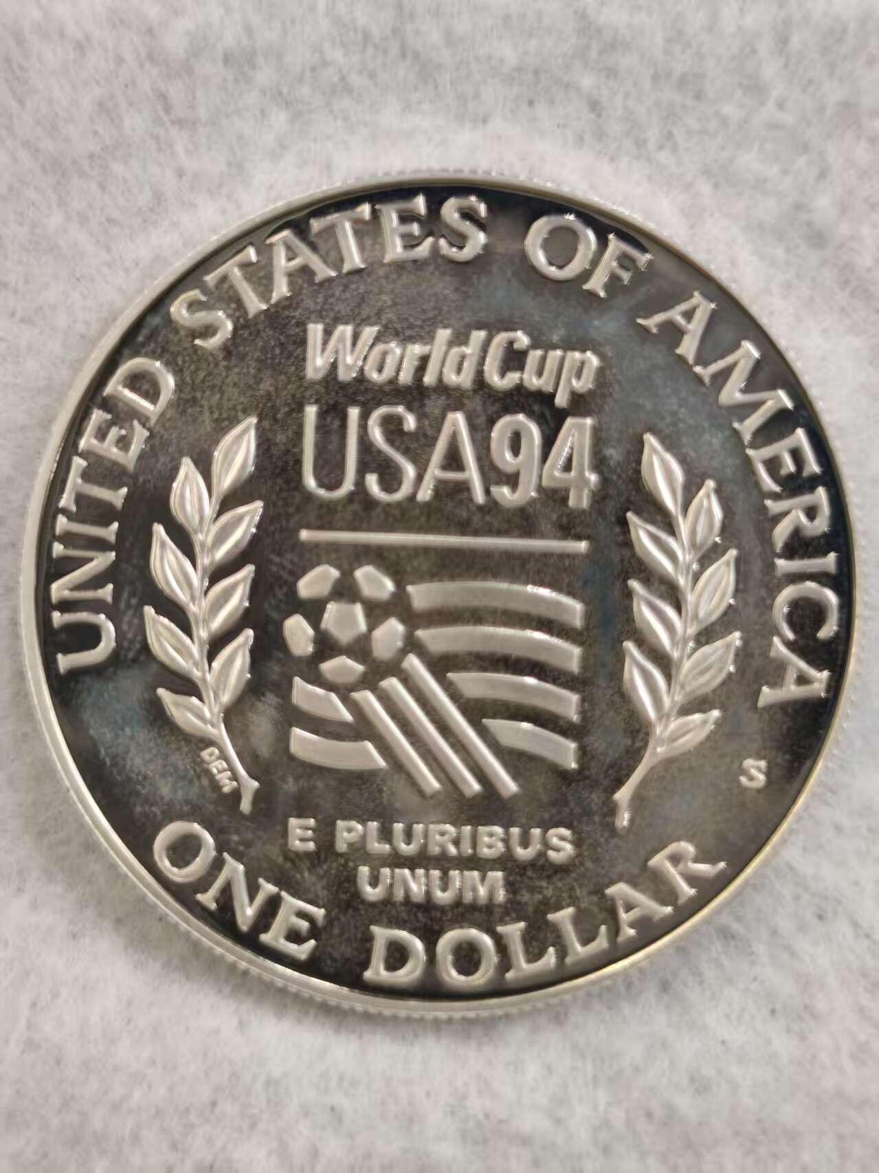 G&W世界散币，银币处理专场（第36场） 美国1994年1元  银币   第15届世界杯