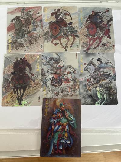 卡牌限时024期活动专场 - 齐卡文化 涌喆三国五虎上将 彩闪5张+特卡扈三娘1张+特卡关公1张