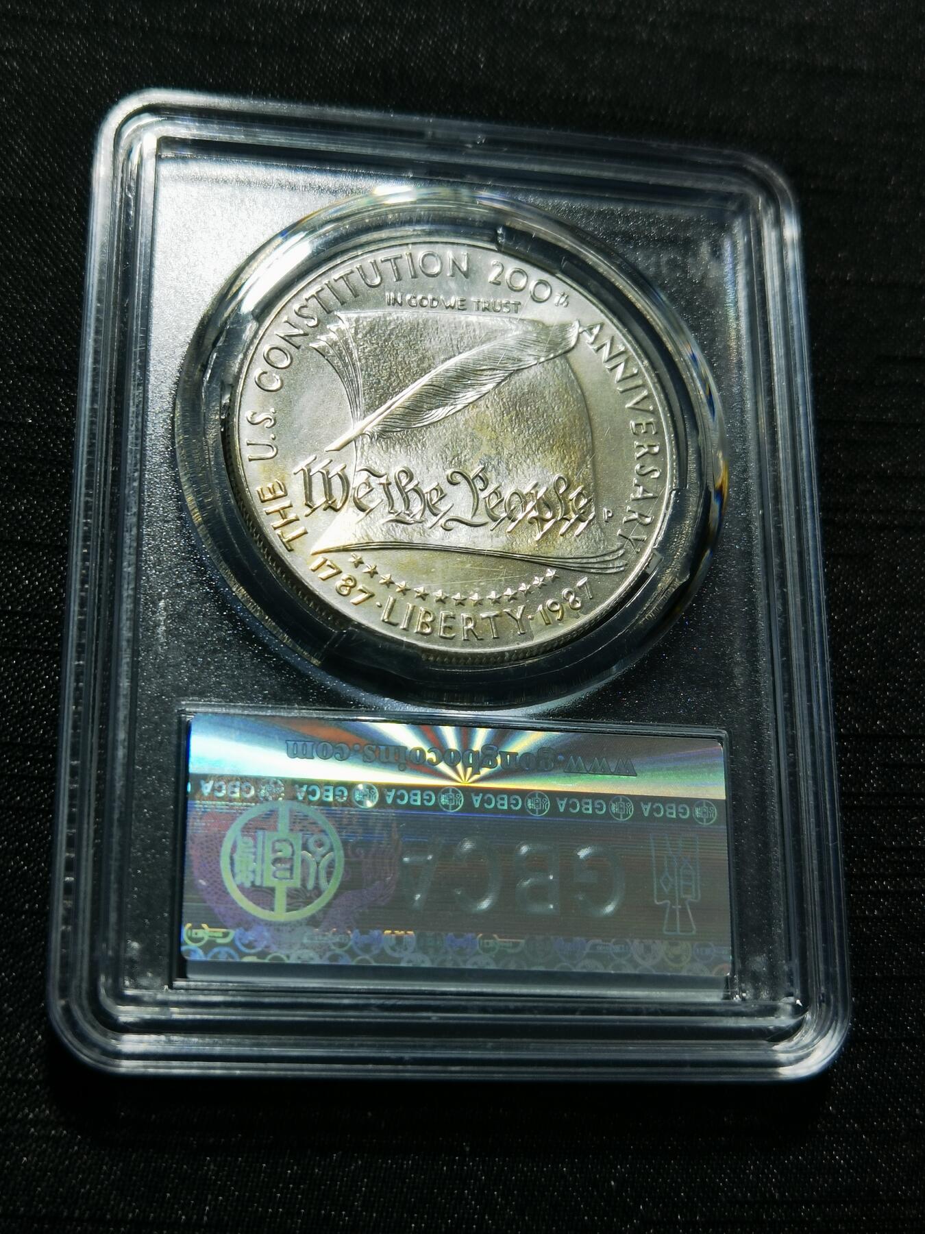 天下钱庄专场欢迎参拍 美国宪法200周年一美元银币
