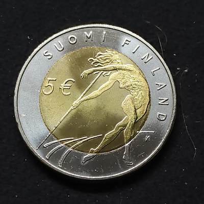 【全场包邮】纯粹捡漏拍476场（免费代拍第13场）调整中 - 芬兰2005年5欧第十届赫尔辛基田径世锦赛双色纪念币