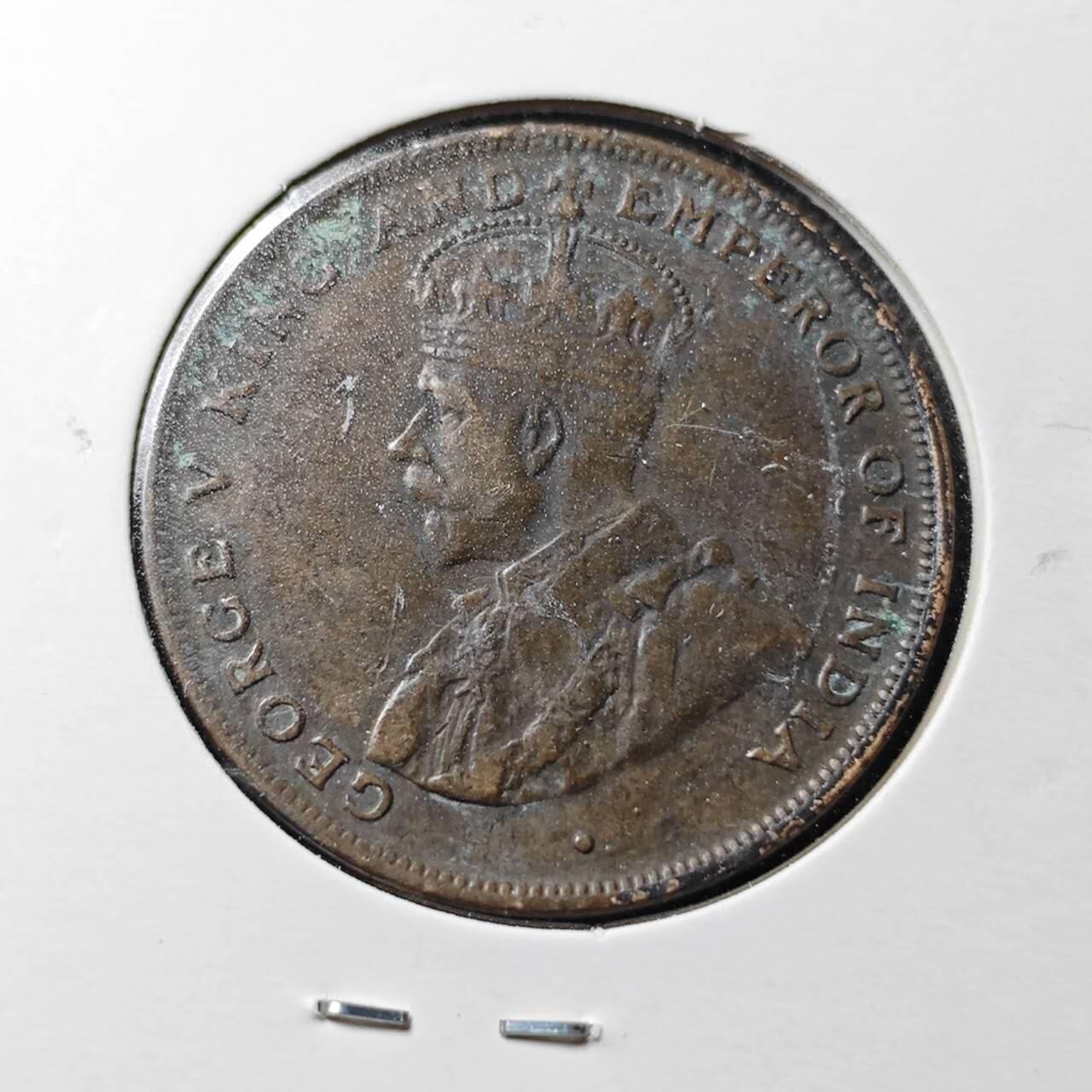 KK钱币收藏小铺  第369场  2月预留时间 周末发货  1919香港一仙铜币