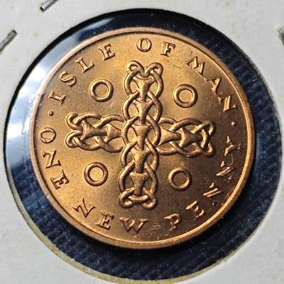 KK钱币收藏小铺  第369场  2月预留时间 周末发货 -  1971马恩岛2便士铜币 好品