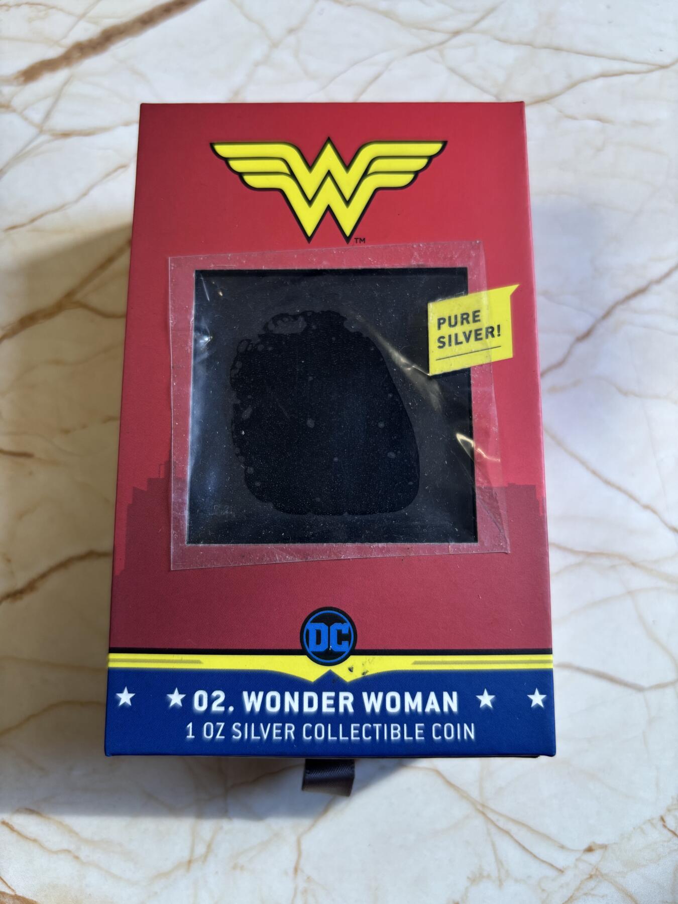 第181期拍卖 纽埃2020年Chibi漫威卡通形神奇女侠1盎司彩银币，999银，2000枚