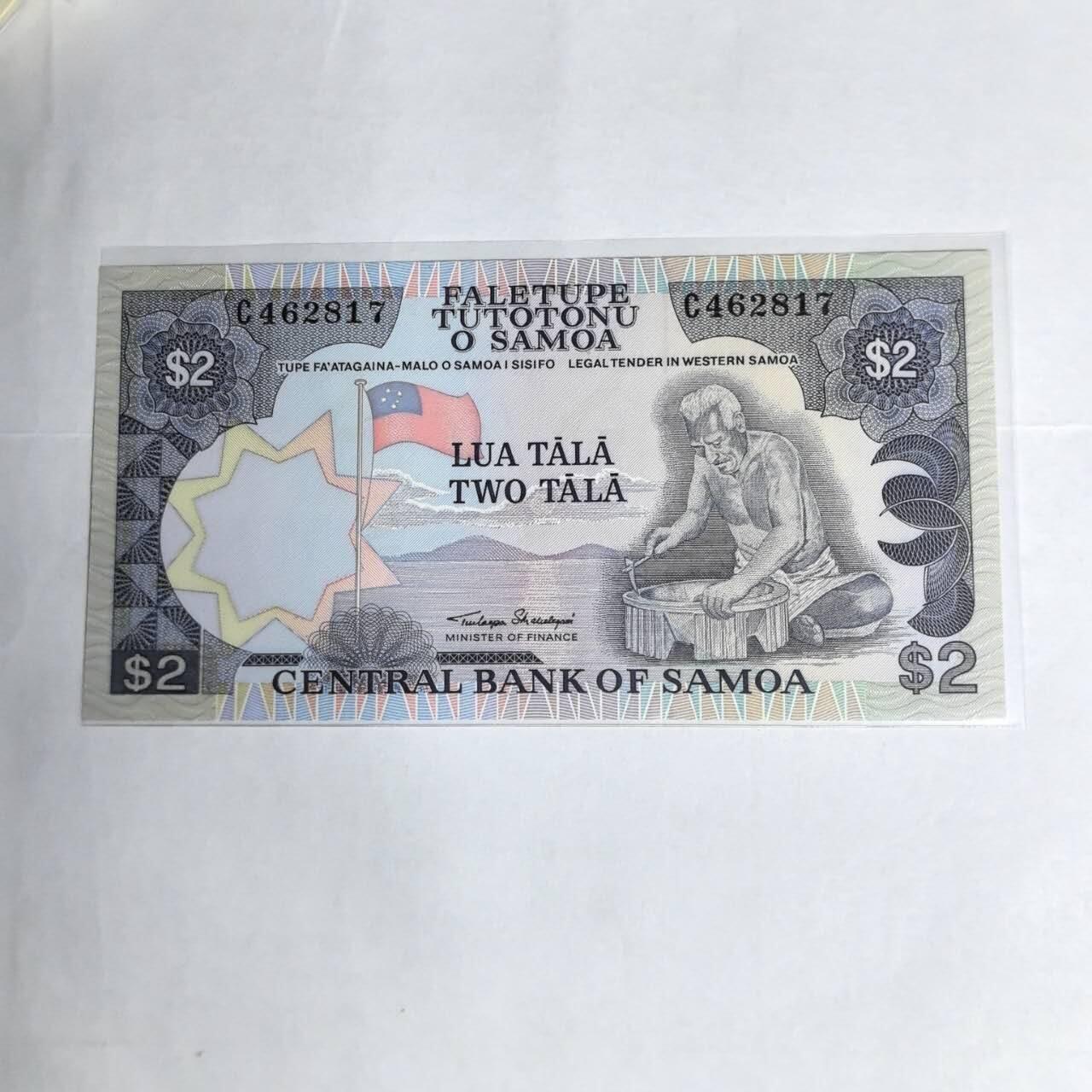 各国外币第99期 品种好部分全新 萨摩亚2塔卡 全新