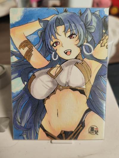 阳大大卡牌拍卖第82期（持续收拍品，周五晚上九点截拍，进群福利早知道） - 【手绘卡】知名画师 小野人 夏日炎炎