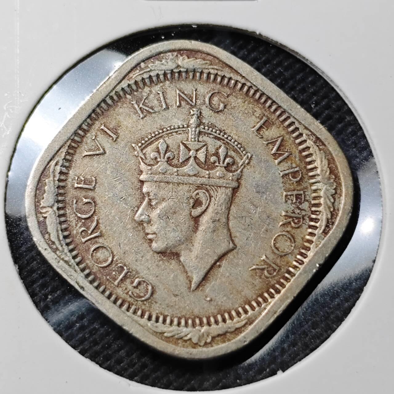 KK钱币收藏小铺  第369场  2月预留时间 周末发货  1940英属印度2安娜镍币