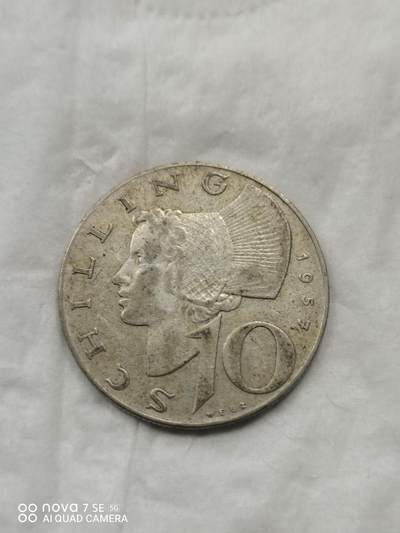 外国银币 - 57年奥地利10先令银币
