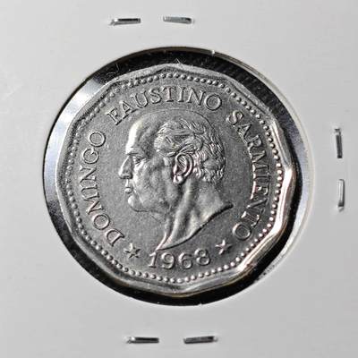 KK钱币收藏小铺  第369场  2月预留时间 周末发货 -  1968阿根廷25比索 不多见