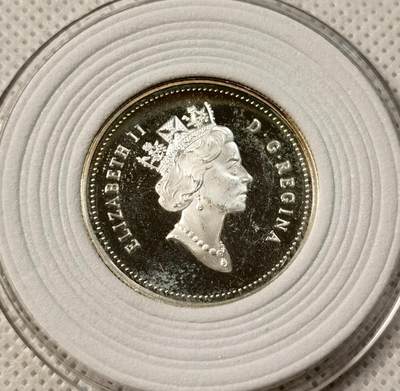 甄臻铺-世界币章拍卖（第39期）送拍享返佣金等优惠多多 - 加拿大灰噪鸦 PF 精制 50分银币  1995 27.13mm 2.08mm 9.34g 925Ag