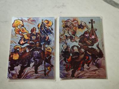 小怪兽卡牌第四十八期 （收拍品  不寄存 消费就送随机裸卡） - 张建东 多闻天王持国天王 镜面闪