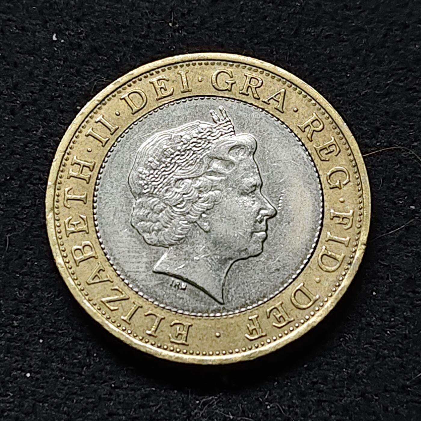 【全场包邮】纯粹捡漏拍476场（免费代拍第13场）调整中 英国2006年2镑工程师布鲁内尔帕丁顿车站双色纪念币