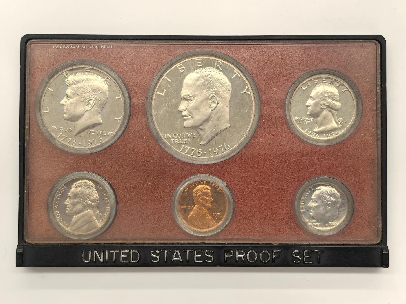 博洋堂世界钱币拍卖第146期（全场包邮） 1976年美国精致套币，纸册齐全