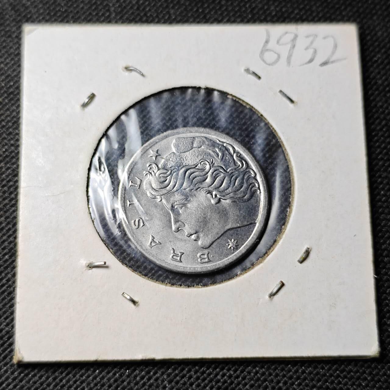 KK钱币收藏小铺  第369场  2月预留时间 周末发货  1975巴西5分农粮纪念币 好品