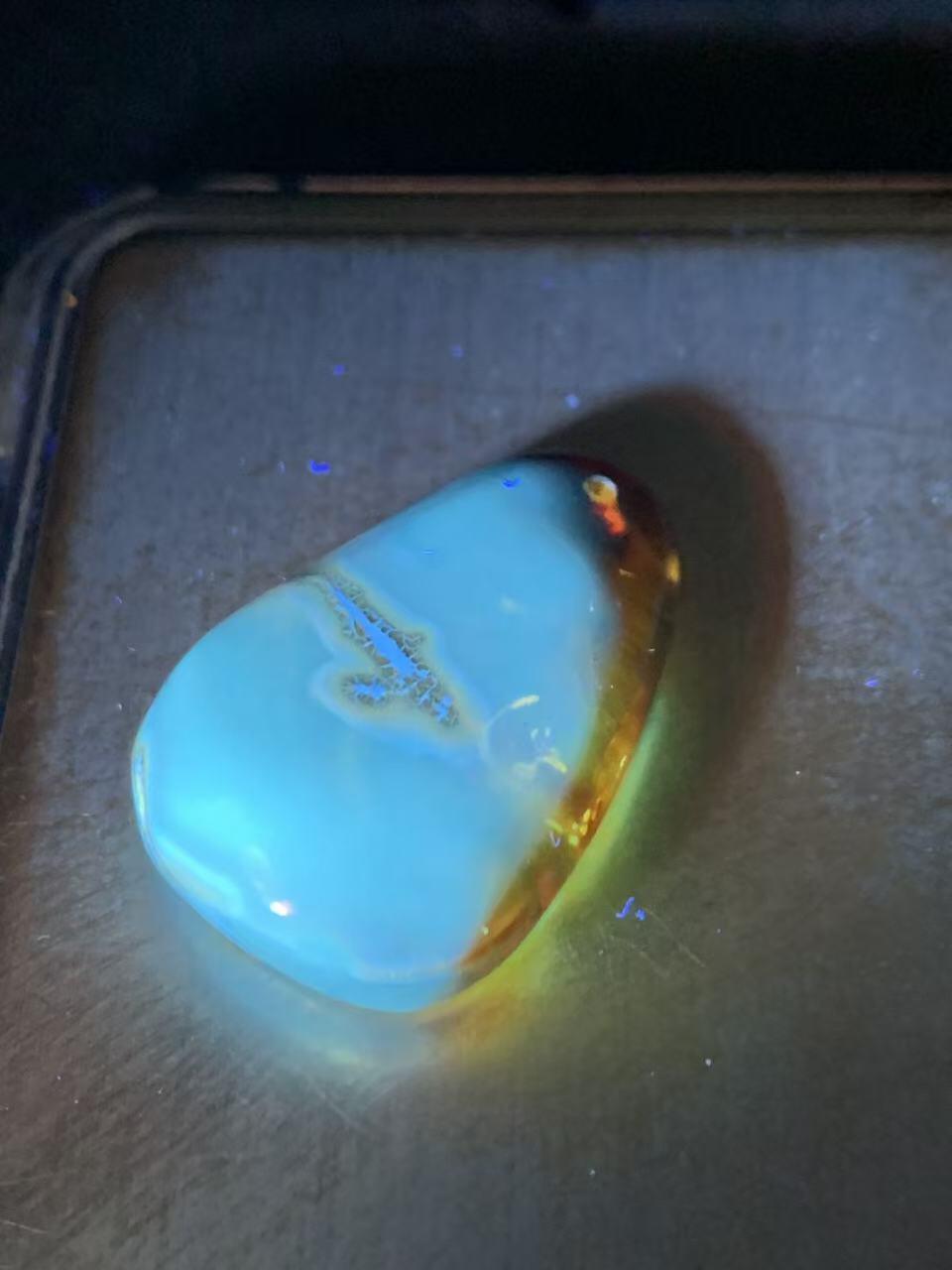 乌克兰蜜蜡随形通货吊坠一个，