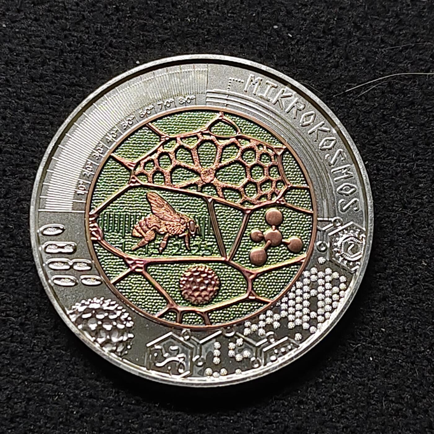 【全场包邮】纯粹捡漏拍477场（免费代拍第14场）调整中 【银铌币】奥地利2017年25欧元微观世界银铌双金属纪念银币-盒证全