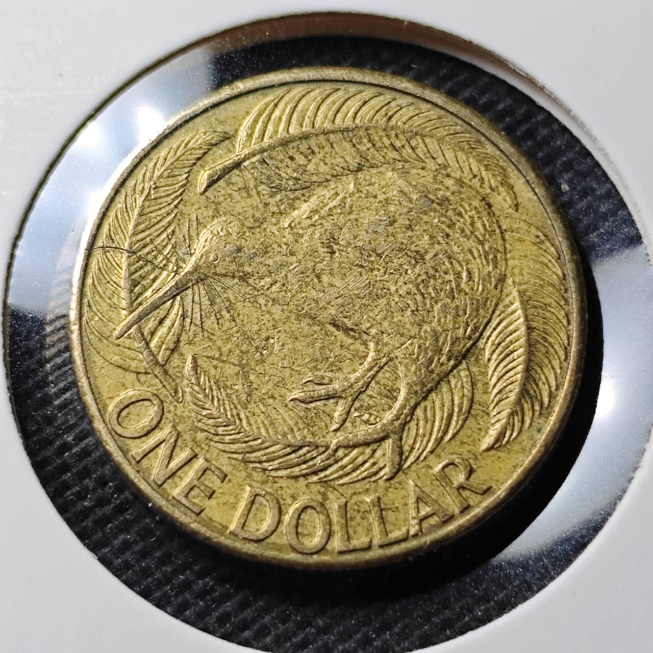 KK钱币收藏小铺  第369场  2月预留时间 周末发货  新西兰1元