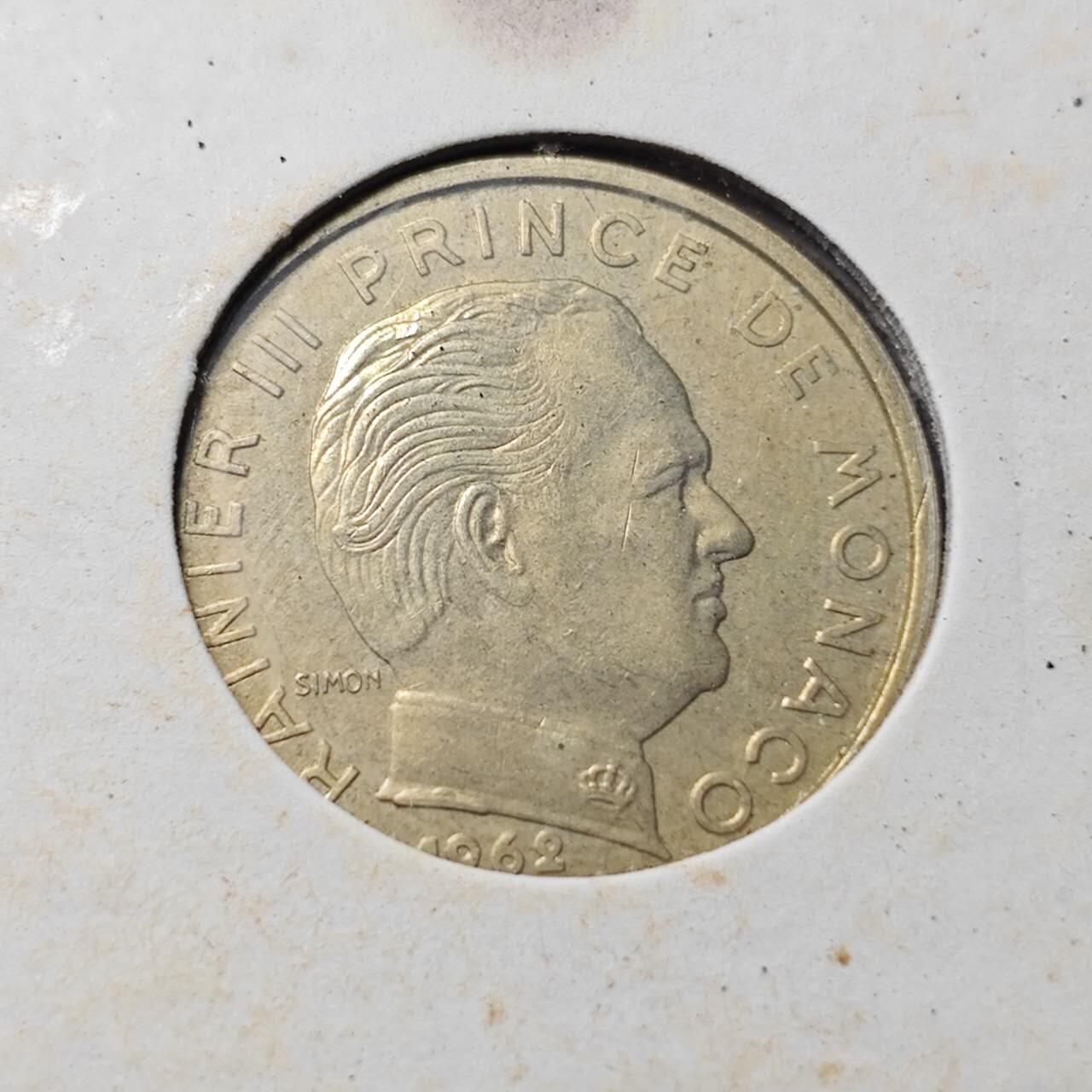 KK钱币收藏小铺  第369场  2月预留时间 周末发货  摩纳哥10分